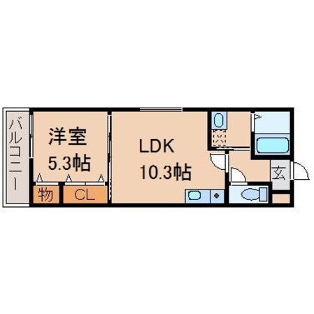 和歌山駅 徒歩13分 3階の物件間取画像